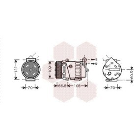 Acquista Compressore aria condizionata da VAN WEZEL 3700K389 a buon mercato per soli 602,68 €