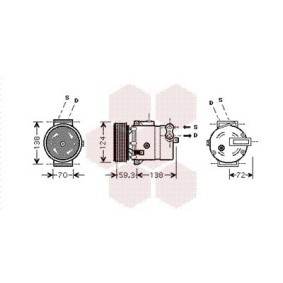 Acquista Compressore aria condizionata da VAN WEZEL 3700K413 a buon mercato per soli 950,05 €