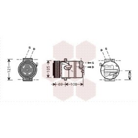 Acquista Compressore aria condizionata da VAN WEZEL 3700K443 a buon mercato per soli 614,79 €