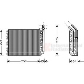 Verdampfer, Klimaanlage 3700V097 für OPEL