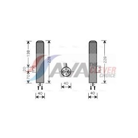 Acquista Scambiatore calore per riscaldamento abitacolo da AVA COOLING SYSTEMS HY6461 a buon mercato per soli 107,18 €