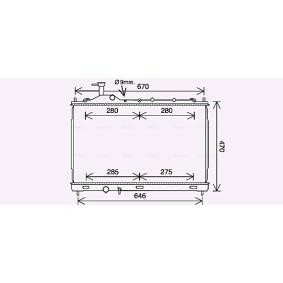 Achetez des Radiateur du moteur AVA COOLING SYSTEMS MT2268 à prix pour 369,46 €