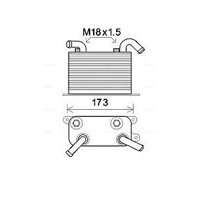 Acquista Radiatore olio cambio automatico da AVA COOLING SYSTEMS online per California T5 Bus (7EC, 7EF, 7EG, 7HF) a prezzi moderati