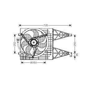 VOLKSWAGEN Kühlerlüfter von AVA COOLING SYSTEMS