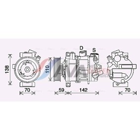 Acquista Compressore aria condizionata da AVA COOLING SYSTEMS VNK401 a buon mercato per soli 522,63 €