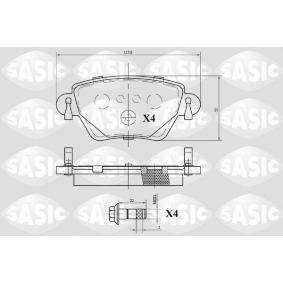 Achetez des Plaquettes de frein SASIC 6216069 à prix pour 33,85 €