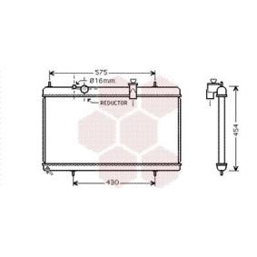 Achetez des Radiateur du moteur VAN WEZEL 40002256 à prix pour 239,29 €