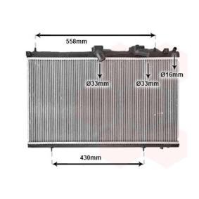 Achetez des Radiateur du moteur VAN WEZEL 40002296 à prix pour 241,19 €