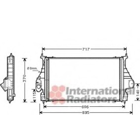 Köp Intercooler av VAN WEZEL 40004273 till det låga priset 3420,15 kr