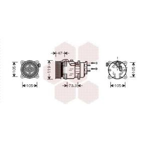Klimakompressor 4000K242 für 206 Schrägheck (2A/C) für 405,08 CHF