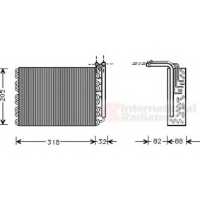 Verdampfer, Klimaanlage 4000V007