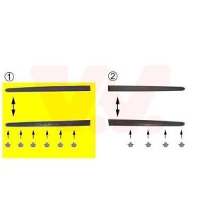 Comprar Listón embellecedor / protector, puerta de VAN WEZEL 4028423 a bajo precio de 11,71 €