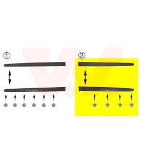 Comprar Listón embellecedor / protector, puerta de VAN WEZEL 4028426 a bajo precio de 8,47 €