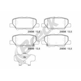 Compre Pastilhas de travão da BRECK 25688 00 702 00 a um preço baixo por 45,88 €