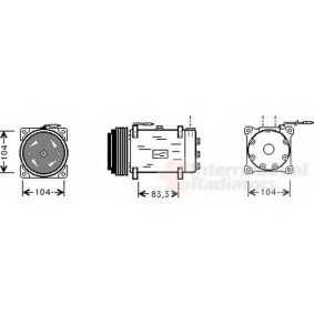 Acquista Compressore aria condizionata da VAN WEZEL 4300K242 a buon mercato per soli 665,59 €