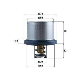 Kühlwasserthermostat von MAHLE ORIGINAL THD 5 80