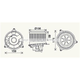 Achetez des Moteur électrique, pulseur d'air d'habitacle PRASCO FD8638 à prix pour 103,05 €