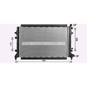 Kjøp Radiator, motorkjøling av PRASCO ST2048 til den lave prisen 4648,32 NOK