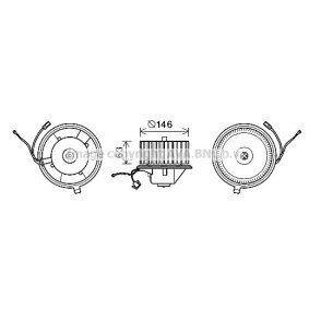 Achetez des Moteur électrique, pulseur d'air d'habitacle PRASCO VN8349 à prix pour 75,95 €