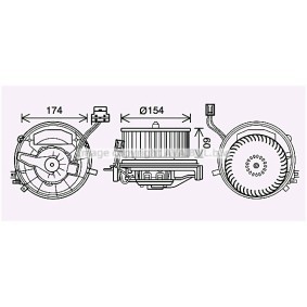 Achetez des Moteur électrique, pulseur d'air d'habitacle PRASCO VN8399 à prix pour 152,90 €