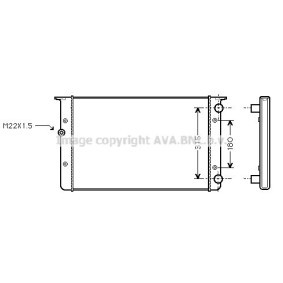 Achetez des Radiateur du moteur PRASCO VNA2105 à prix pour 92,52 €