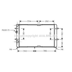 Achetez des Radiateur du moteur PRASCO VNA2180 à prix pour 98,63 €
