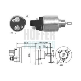 Köp Solenoid, startmotor av HOFFER 6646279 till det låga priset 497,67 kr