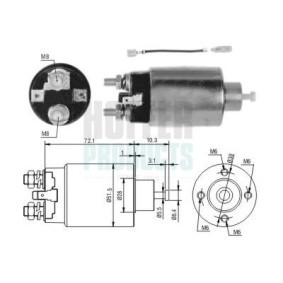 Magnetschalter, Anlasser 6646282 PROTON JUMBUCK von HOFFER