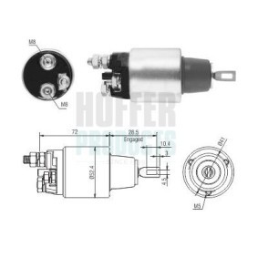 Comprar Solenoide de arranque de HOFFER 6646286 a bajo precio de 45,17 €