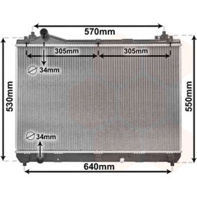 Achetez des Radiateur du moteur VAN WEZEL 52002104 à prix pour 144,63 €