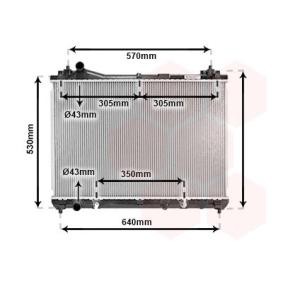 Achetez des Radiateur du moteur VAN WEZEL 52002105 à prix pour 176,46 €