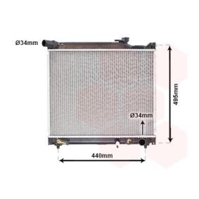 Achetez des Radiateur du moteur VAN WEZEL 52002106 à prix pour 189,71 €