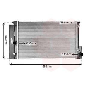 Achetez des Radiateur du moteur VAN WEZEL 53002474 à prix pour 138,38 €