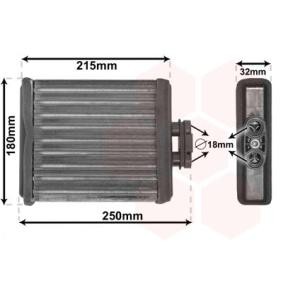 Acquista Scambiatore calore per riscaldamento abitacolo da VAN WEZEL 58006196 a buon mercato per soli 26,20 €