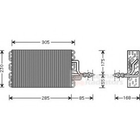 Verdampfer, Klimaanlage 5800V077 für SEAT