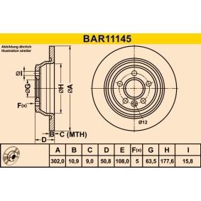 Compre Disco de travão da Barum BAR11145 a um preço baixo por 31,10 €