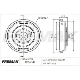 Bremstrommel BD-6049
