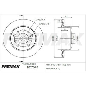 Acquista Disco freno da FREMAX BD-7076 a buon mercato per soli 66,96 €