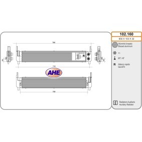 Achetez des Radiateur du moteur AHE 102.160 à prix pour 123,72 €
