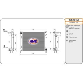 Acquista Radiatore motore da AHE 109.421/A a buon mercato per soli 149,46 €