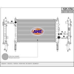 Acquista Radiatore motore da AHE 121.174 a buon mercato per soli 162,56 €