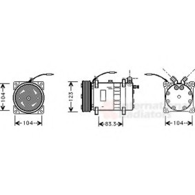 Acquista Compressore aria condizionata da VAN WEZEL 5900K102 a buon mercato per soli 822,04 €