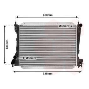 Achetez des Radiateur du moteur VAN WEZEL 77002035 à prix pour 199,52 €