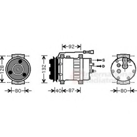 Compre Compressor, ar condicionado da VAN WEZEL 7700K044 a um preço baixo por 530,54 €