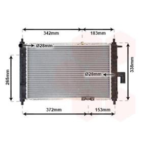 Kjøp Radiator, motorkjøling av VAN WEZEL 81002046 til den lave prisen 1074,17 NOK