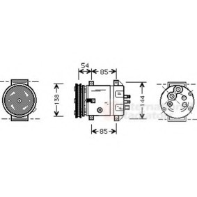 Compre Compressor, ar condicionado da VAN WEZEL 8100K020 a um preço baixo por 338,20 €