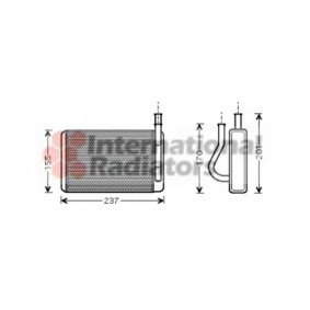 Comprar Radiador de calefacción de VAN WEZEL 82006089 a bajo precio de 156,51 €