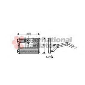 Comprar Radiador de calefacción de VAN WEZEL 82006143 a bajo precio de 116,24 €