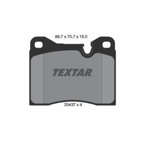 Acquista Kit pastiglie freni da TEXTAR 2043703 a buon mercato per soli 39,50 €
