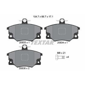 Acquista Kit pastiglie freni da TEXTAR 2083302 a buon mercato per soli 27,16 €